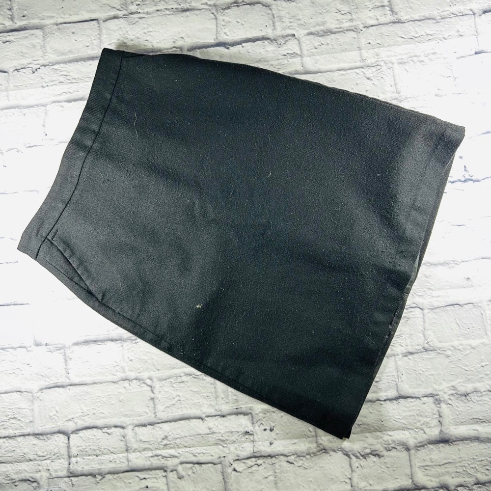 Lands End Womens Black Wool Pencil Skirt Career Professional Size 4 Business